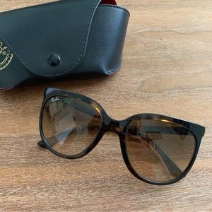 Ray Ban Cats 1000 Sunglasses Brown Tortoise Shell